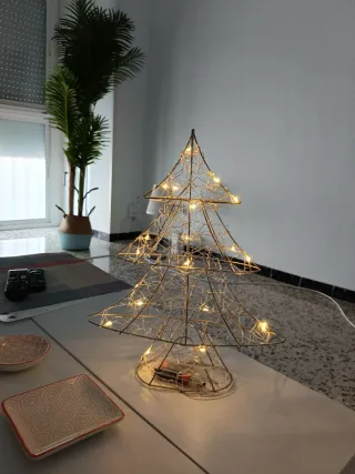 Albero di Natale con Luci Dorate