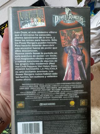 Power Rangers: La Película VHS