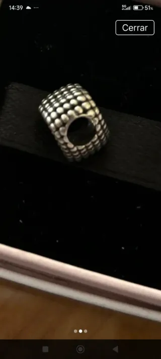 Corazón Pandora Plata