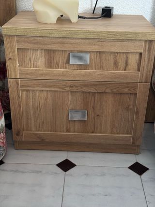 2 Cabeceros 90cm + Mesilla Madera