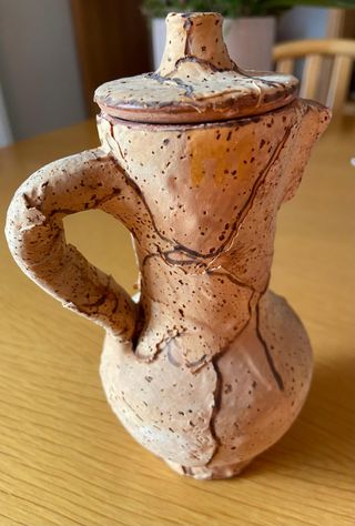 Set caffè ceramica vintage sughero