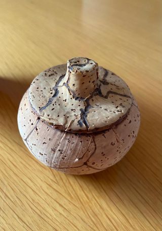 Set caffè ceramica vintage sughero