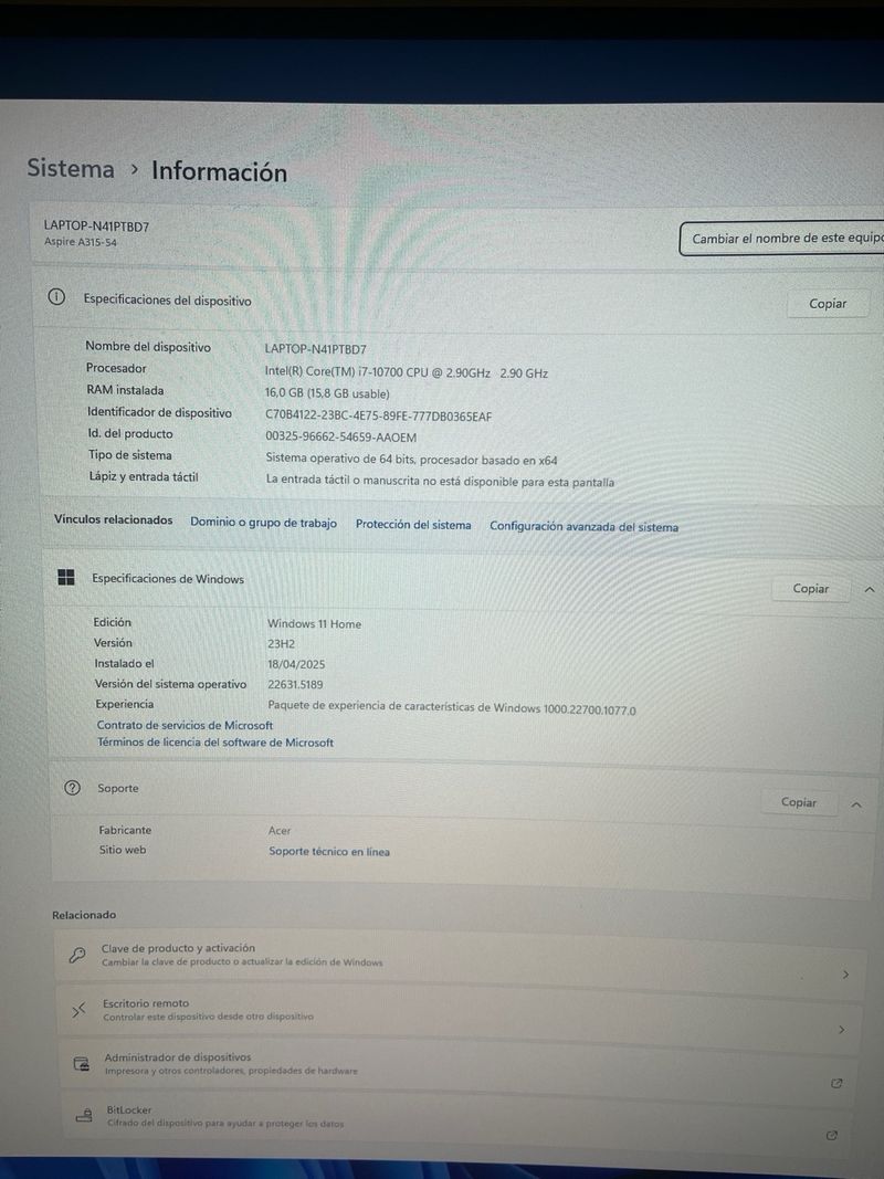 PC Gigabyte Intel Core i7 afbeelding 2