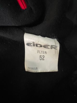 Chaqueta de montaña Eider roja y negra