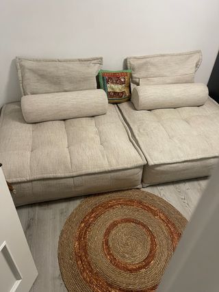 Sofá cama Maison du Monde beige