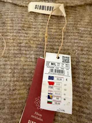 Chaleco Slowlove Talla M-L Flecos