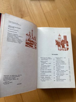 Guia Moscú y sus alrededores Año 1980