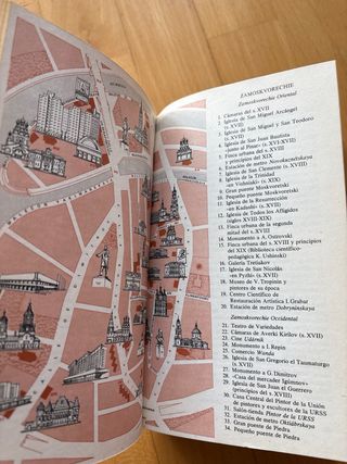 Guia Moscú y sus alrededores Año 1980