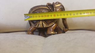 Scultura elefante indiano in legno