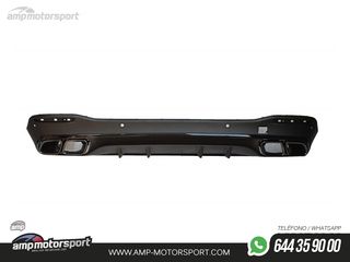 DIFUSOR TRASERO NEGRO CON COLAS NEGRAS PARA MERCEDES GLE/GLS W167