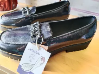 Manoletinas Hexaflex Azul Marino Talla 40