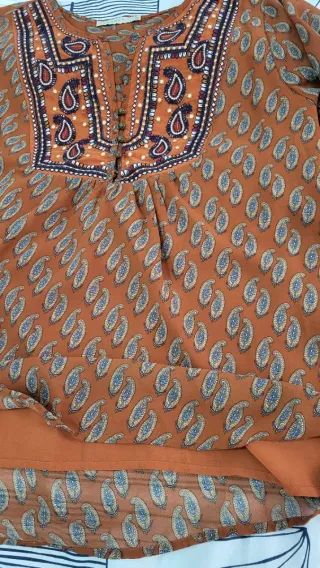 Camisa Blusa de gasa primavera Talla M-L NUEVO