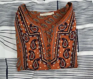 Camisa Blusa de gasa primavera Talla M-L NUEVO