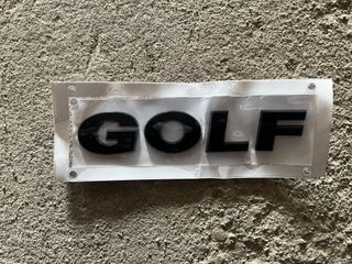 Emblema GOLF Negro
