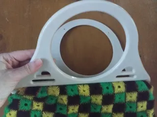 Bolsa vintage hecha a mano de lana