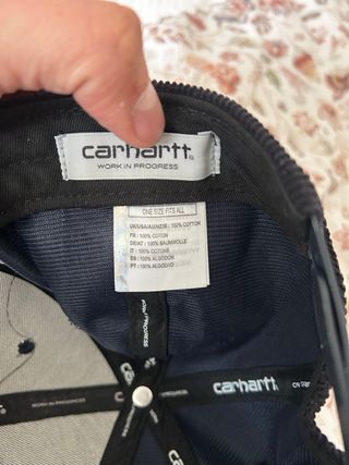 Gorra Carhartt Pana Negra (o azul oscuro) y marrón