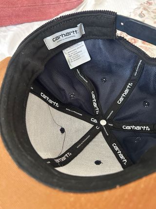 Gorra Carhartt Pana Negra (o azul oscuro) y marrón