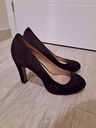 Décolleté nere in vera pelle