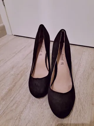 Décolleté nere in vera pelle