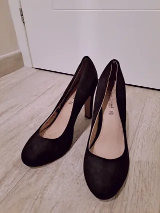 Décolleté nere in vera pelle