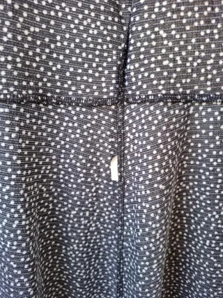 Vestido corto cruzado azul y blanco