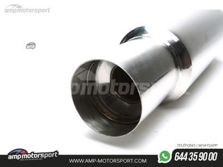 SILENCIOSO UNIVERSAL SALIDA REDONDA BORDE FINO 115 MM