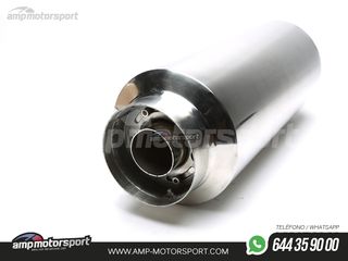 SILENCIOSO UNIVERSAL SALIDA REDONDA CON REGULACION 100/45MM