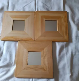 Set de 9 Marcos Cuadrados con Espejo