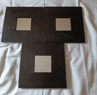 Set de 9 Marcos Cuadrados con Espejo