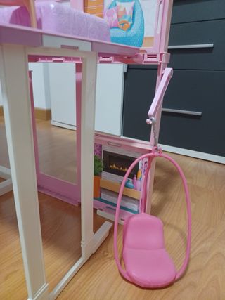 Casa de juguete plegable rosa