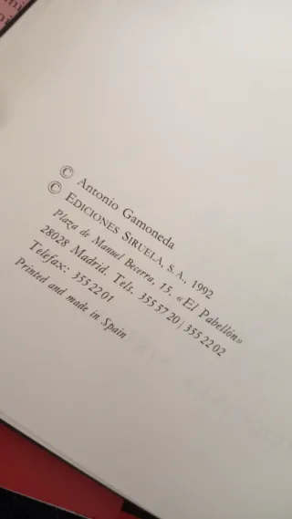 Libro del frío. Antonio Gamoneda