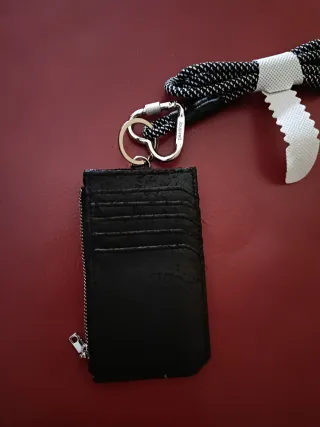 Cartera/Tarjetero Desigual Dorado y Negro