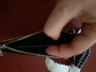 Cartera/Tarjetero Desigual Dorado y Negro