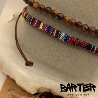 Pulseras Barter Algodón y Ojo de Tigre