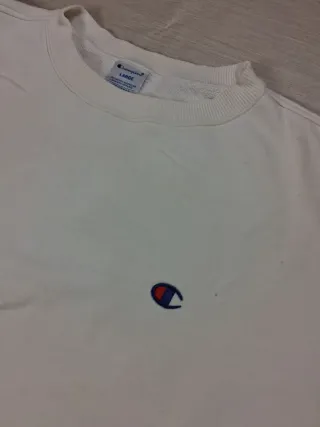 Felpa Champion Girocollo Bianca Originale