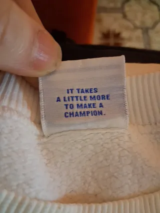 Felpa Champion Girocollo Bianca Originale