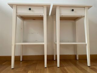 Mesitas de noche Ikea Hemnes blancas