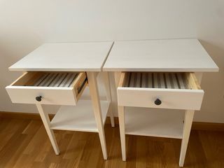 Mesitas de noche Ikea Hemnes blancas