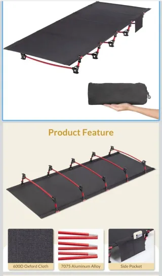 CAMA PLEGABLE CAMPING -PLAYA