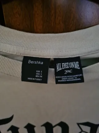 Camiseta Bershka Tupac Shakur Talla S