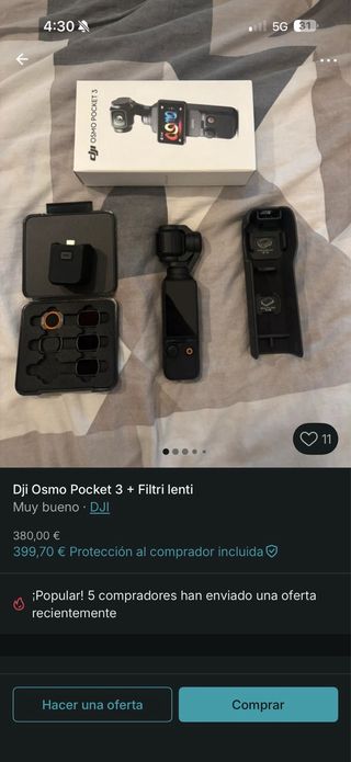 DJI Osmo Pocket 3 + Filtros Lente