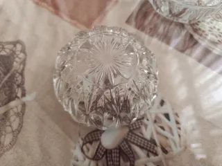 Juego de 3 cuencos de cristal vintage