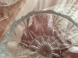 Juego de 3 cuencos de cristal vintage