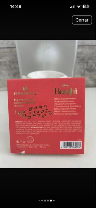 Paleta Essence Disney Classics Dumbo y Bambi