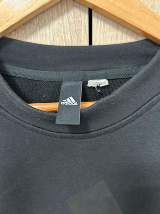 Sudadera Adidas Negra Logo Grande