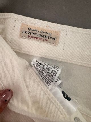 Levi's 501 Jeans Blancos Crudos Nuevos