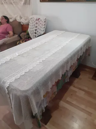 Colcha Cama Ganchillo Algodón