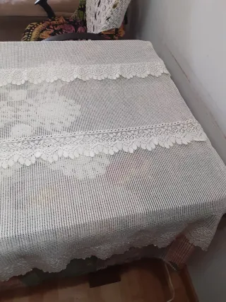 Colcha Cama Ganchillo Algodón