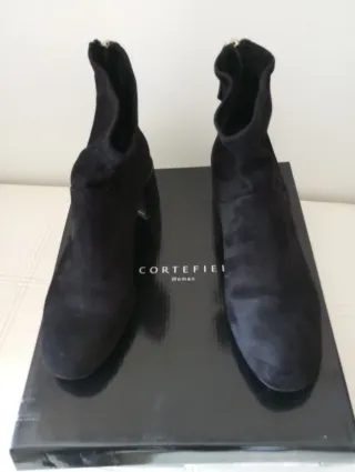 Botines negros tacón