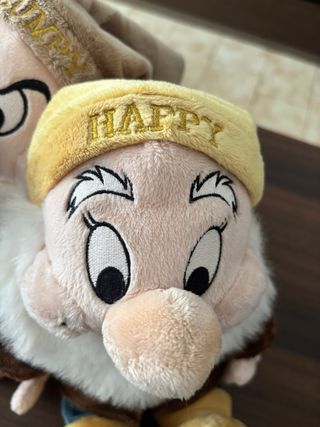 Peluche Disney Grumpy, Happy y Dopey